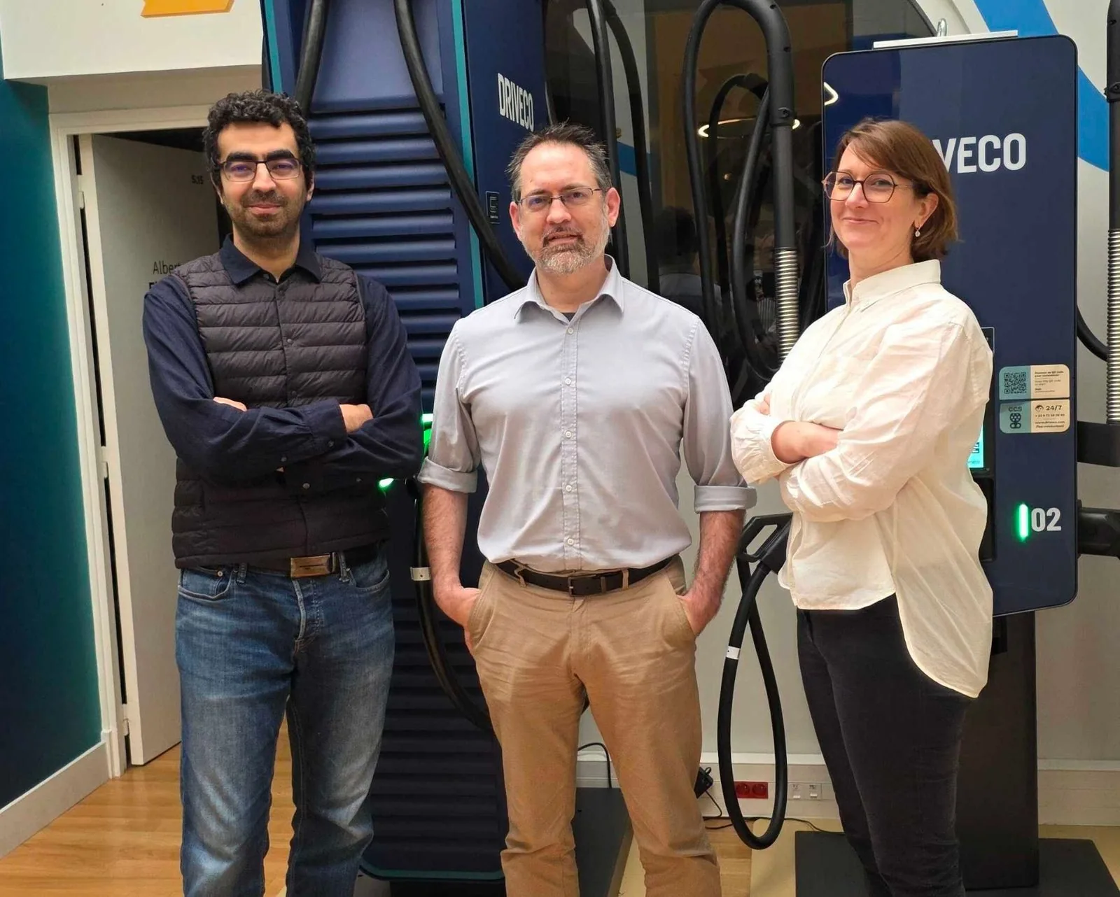 Sofian, Mickaël et Bérénice chez Driveco