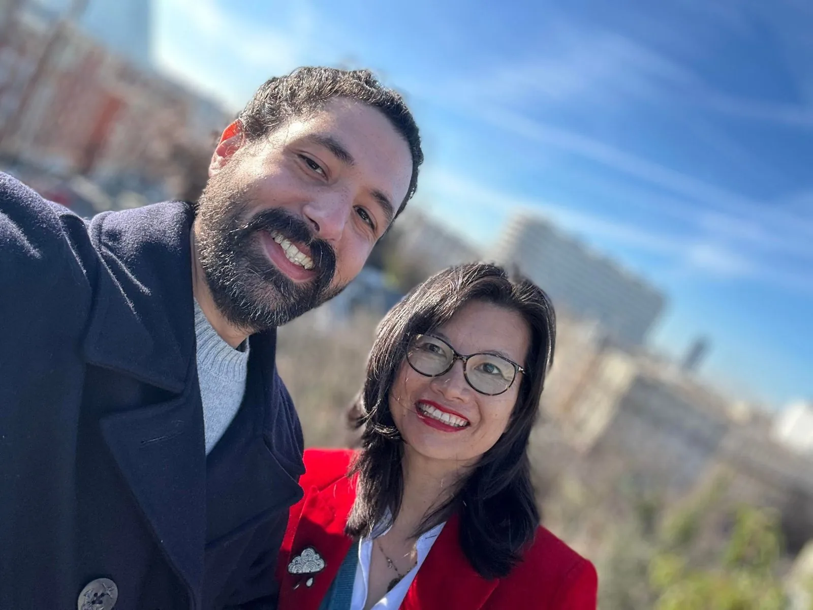 Lia Rochat et Abderahman, équipe Archismart Solar