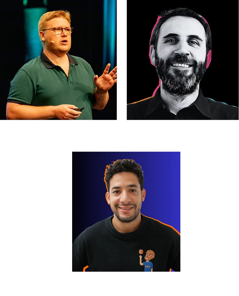 Fabrice Des Mazery (Product ROI), Rémi Guyot (AI Discipline), Mehdi Ayouche (TPC)